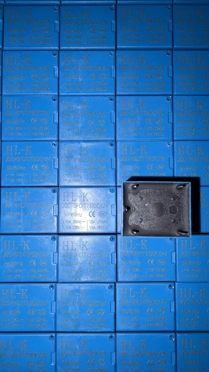 Components stored in anti-static ESD trays